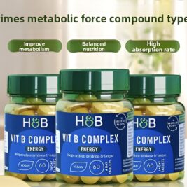 Hoberi HB Vitamin b Complex Tablets boost metabolism, complexion, vitality, skin acne, overtime work, staying up late and depression